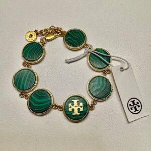 Tory Burch Green Malachite Bracelet